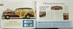 1942 Oldsmobile B44 Special Dynamic & Custom 8 Cruiser Sales Brochure Original