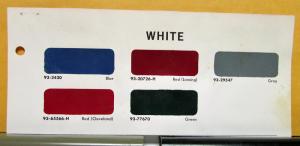 1966 White Truck Paint Chips