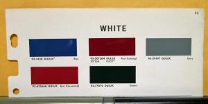 1968 White Truck Paint Chips