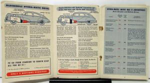 1946 Oldsmobile Hydramatic Comparison With Other Drives Sales Brochure Original