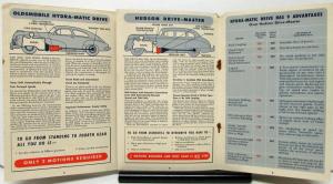1946 Oldsmobile Hydramatic Comparison With Other Drives Sales Brochure Original