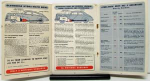1946 Oldsmobile Hydramatic Comparison With Other Drives Sales Brochure Original