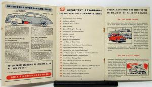 1946 Oldsmobile Hydramatic Comparison With Other Drives Sales Brochure Original