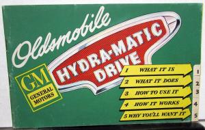 1947 Oldsmobile Hydramatic Drive Color Sales Brochure Original Green Cover