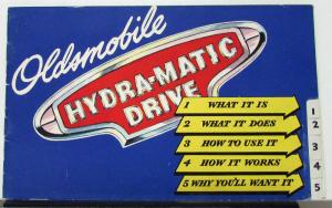 1947 Oldsmobile Hydramatic Drive Color Sales Brochure Original Blue Cover