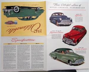 1947 Oldsmobile Series 66 76 78 98 With Hydramatic Drive Sales Folder Original