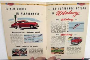 1949 Oldsmobile Hydramatic Drive With Whirlaway Color Sales Brochure Original