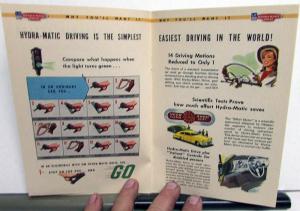 1949 Oldsmobile Hydramatic Drive With Whirlaway Color Sales Brochure Original