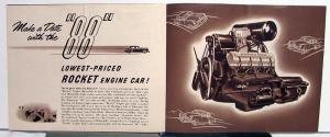 1949 Oldsmobile 88 Rocket Futuramic Hydramatic Sales Folder Original