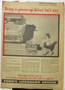 1956 Ford Monarch Lifeguard Design Canadian Newspaper Insert