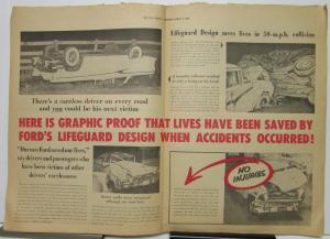 1956 Ford Monarch Lifeguard Design Canadian Newspaper Insert