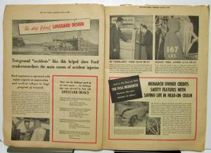 1956 Ford Monarch Lifeguard Design Canadian Newspaper Insert