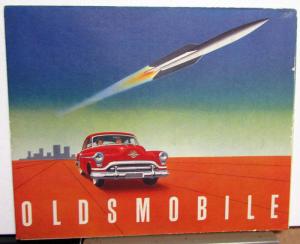 1951 Oldsmobile Super 88 Deluxe 98 Rocket Engine Color Sales Folder Original