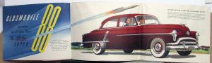 1951 Oldsmobile Super 88 Deluxe 98 Rocket Engine Color Sales Folder Original