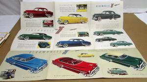 1951 Oldsmobile Super 88 Deluxe 98 Rocket Engine Color Sales Folder Original