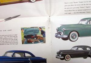 1951 Oldsmobile Super 88 Deluxe 98 Rocket Engine Color Sales Folder Original