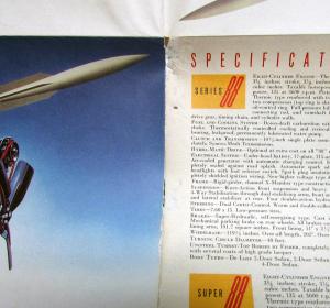 1951 Oldsmobile Super 88 Deluxe 98 Rocket Engine Color Sales Folder Original