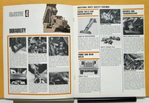 1971 White Truck Model 4000 Construcktor New Standard Construction Sale Brochure