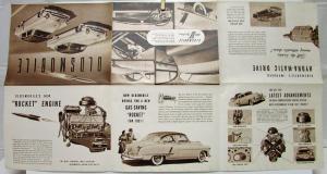 1951 Oldsmobile 88 & 98 Rocket Engine Sales Folder Original Brown Tone