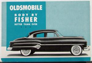 1951 Oldsmobile Body By Fisher Design Construction Sales Brochure Original