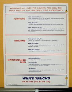 1971 White Truck Model 6000 Expeditor Productivity Leader Sales Brochure