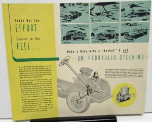 1952 Oldsmobile GM Hydraulic Steering Sales Folder Original