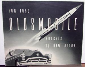 1952 Oldsmobile Classic 98 New Super & De Luxe 88 Sales Folder Original