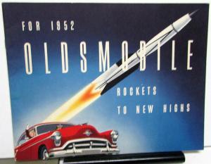 1952 Oldsmobile Classic 98 New Super & De Luxe 88 Color Sales Brochure Original