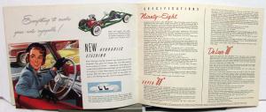1952 Oldsmobile Classic 98 New Super & De Luxe 88 Color Sales Brochure Original