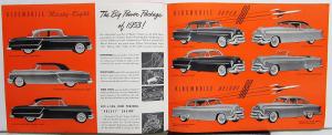 1953 Oldsmobile 98 Super 88 Deluxe 88 Sales Folder Original With Specifications