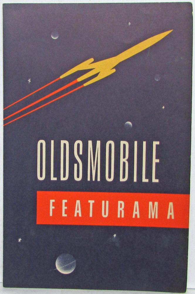 1953 Oldsmobile Automobile Features Sales Folder Original