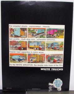 1972 White Truck Model Expeditor Doubling Up With Double Duty Sales Brochure