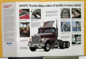 1995 White Truck Model Conventional Sales Brochure & Specifications