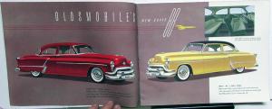 1953 Oldsmobile Rocket 98 88 Super & Deluxe Color Sales Brochure Original