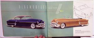 1953 Oldsmobile Rocket 98 88 Super & Deluxe Color Sales Brochure Original