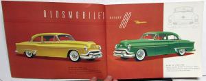 1953 Oldsmobile Rocket 98 88 Super & Deluxe Color Sales Brochure Original