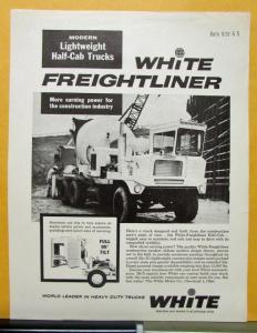 1965 White Freightliner Lightweight Half Cab Trucks Sales Brochure