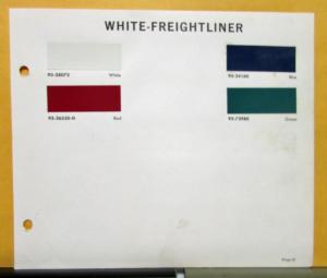 1965 White Freightliner Paint Chips