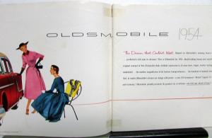 1954 Oldsmobile 98 Super 88 and 88 Color Sales Brochure Original