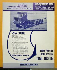 1966 White Freightliner Truck Model WFHT-6286 Half Cab Sales Brochure