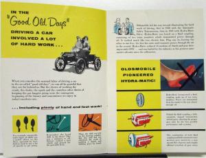 1956 Oldsmobile Hydramatic Jetaway Transmission  Engineers Report Sales Brochure