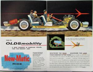 1958 Oldsmobile Rocket New Matic Ride Air Suspension Color Sales Brochure