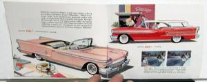 1958 Oldsmobile Dynamic & Super 88 And 98 Series Color Sales Brochure Original