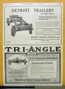 1921 Apex Truck Model E G F D Sales Folder & Specifications