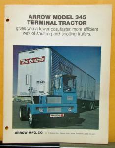 1960 1962 1965 1966 1968 1969 1970 Arrow Model 345 Brochure & Specifications