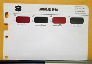 1966 Autocar Paint Chips by ACME