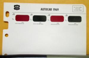 1969 Autocar Paint Chips by ACME