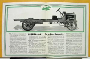 1925 Available Truck Model L 2 Sales Brochure & Specifications