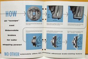 1960 Oldsmobile Product Superiority Bulletin Air Scoop Brakes Sales Folder Orig