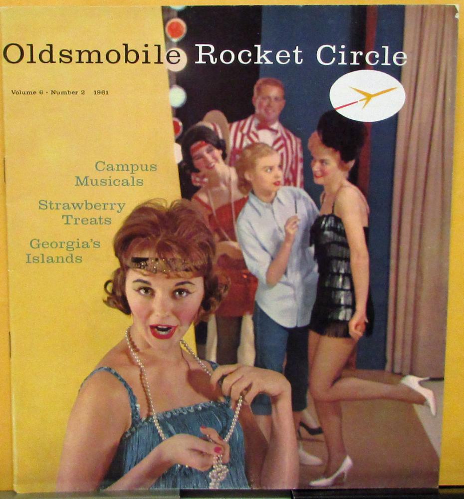1961 Oldsmobile Rocket Circle Magazine Georgia Islands Strawberry Treats  Orig